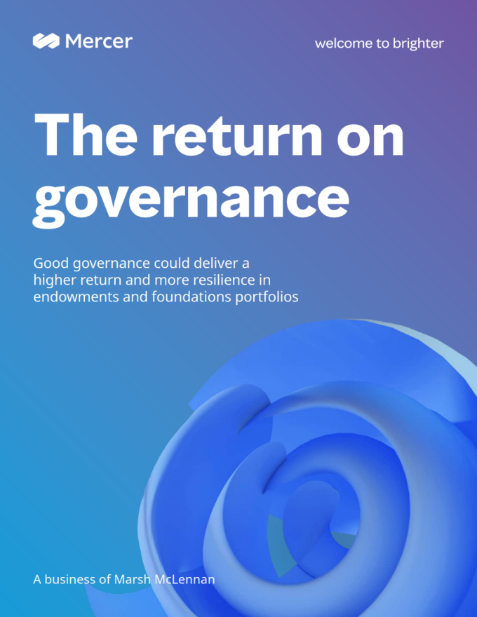 The return on governance report cover