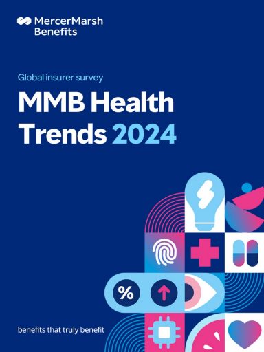 Cover des Mercer Marsh Benefis Health Trends 2024 Report