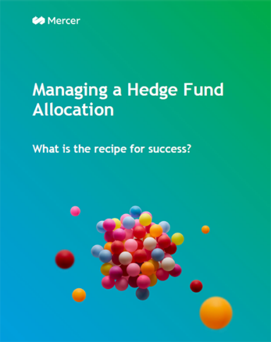 Cover image for the Managing a Hedge Fund Allocation report