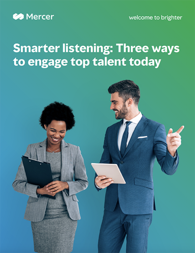 Copertina report per un ascolto più intelligente: Tre modi per coinvolgere i migliori talenti oggi